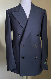 Neu mit Etikett: 3200 $ Gucci Herren Sportmantel Jacke Blazer Blau 42R US (52R Eu) Italien