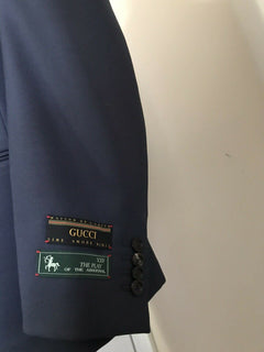 Neu mit Etikett: 3200 $ Gucci Herren Sportmantel Jacke Blazer Blau 42R US (52R Eu) Italien