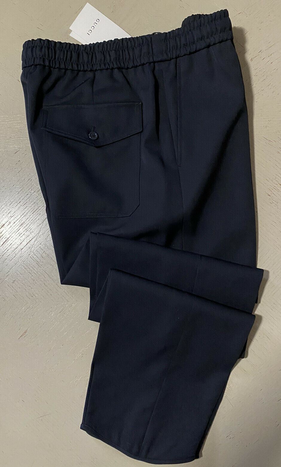 New $1300 Gucci Men’s Wool Jegging  Pants Midnight Blue 34 US ( 50 Eu ) Italy