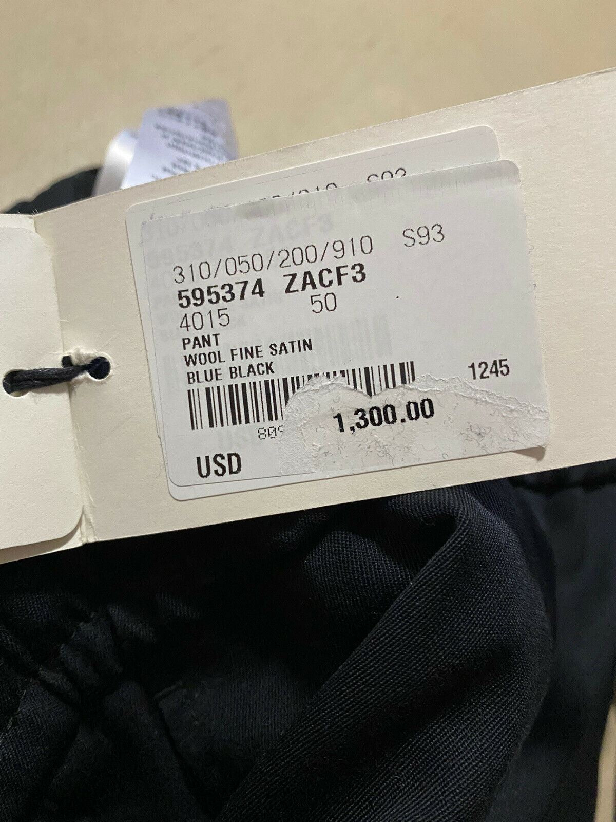 Новые мужские шерстяные джеггинсы Gucci за $1300 Midnight Blue 34 США (50 ЕС) Италия