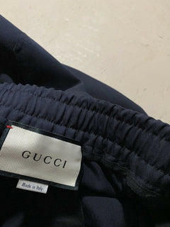 Neue Woll-Jegging-Hose von Gucci für Herren im Wert von 1300 US-Dollar, Mitternachtsblau, 34 US (50 Eu), Italien