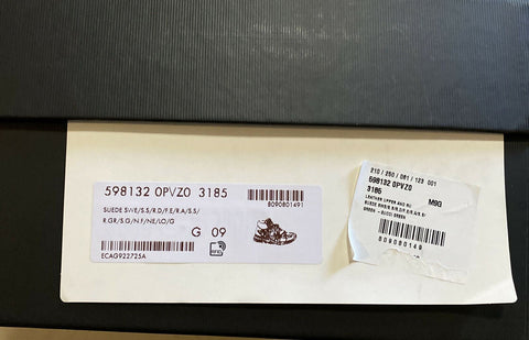 New Gucci Men’s Leather Suede Sneakers Shoes Green 10 US ( 9 UK ) Italy