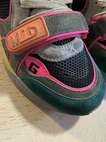 New Gucci Men’s Leather Suede Sneakers Shoes Green 10 US ( 9 UK ) Italy