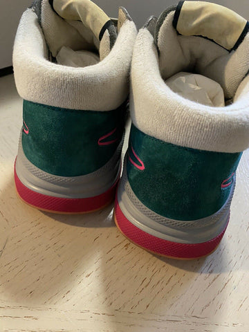 New Gucci Men’s Leather Suede Sneakers Shoes Green 10 US ( 9 UK ) Italy
