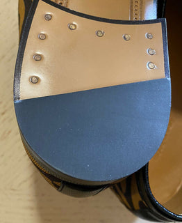 NIB Gucci Herren-Slipper aus Segeltuch/Leder, Kamel/Braun, 10 US (9 UK), Italien
