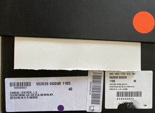NIB $ 1400 Gucci Damen-Sandalenschuhe Schwarz 10 US (40 Eu) Italien