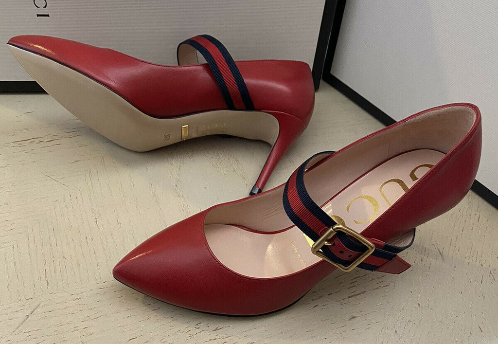 NIB Gucci Damen-Kleiderschuhe Rot 6,5 US (36,5 Eu) Italien