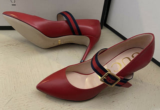 NIB Gucci Damen-Kleiderschuhe Rot 6,5 US (36,5 Eu) Italien