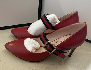 NIB Gucci Damen-Kleiderschuhe Rot 6,5 US (36,5 Eu) Italien