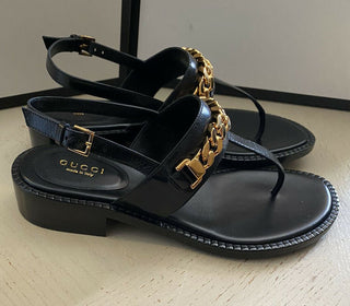 NIB Gucci Damen Sandalenschuhe Schwarz 5,5 US (35,5 Eu) Italien