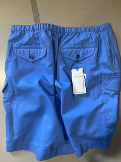 Neu mit Etikett: 1.300 $ Gucci Herren-Kurzhose aus Militär-Baumwolle, Blau, 40 US (56 EU), Italien