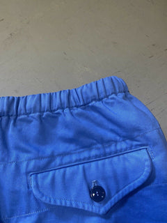 Neu mit Etikett: 1.300 $ Gucci Herren-Kurzhose aus Militär-Baumwolle, Blau, 40 US (56 EU), Italien