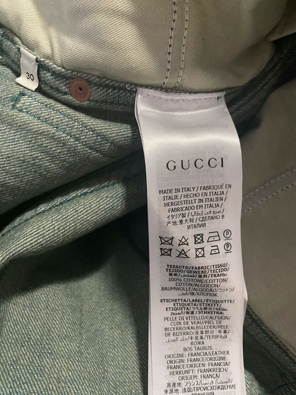 NWT $1450 Gucci Men’s Jeans Pants Green Size 30 US