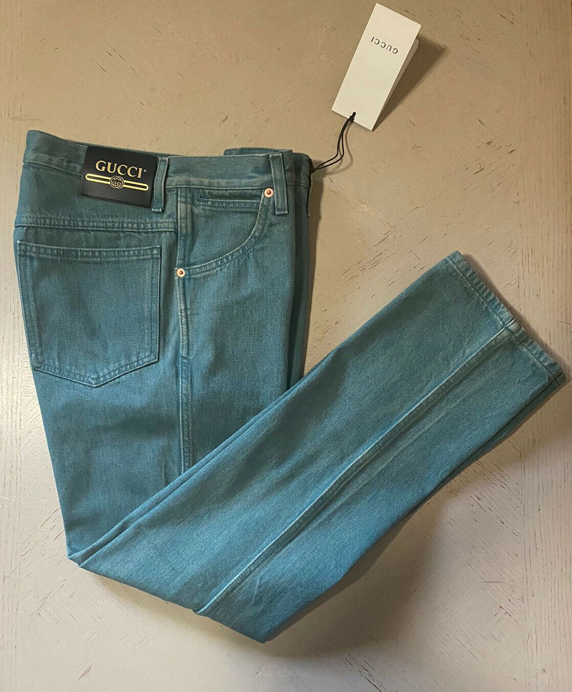 Мужские джинсы Gucci, размер 30, зеленый размер 30, NWT, 1450 долларов США