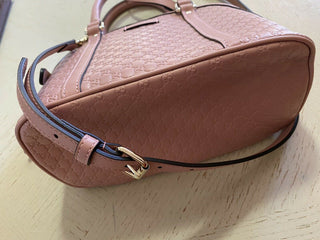 Neue Gucci Guccissimma Kleine Leder-Umhängetasche Pink/LT Pink 449654