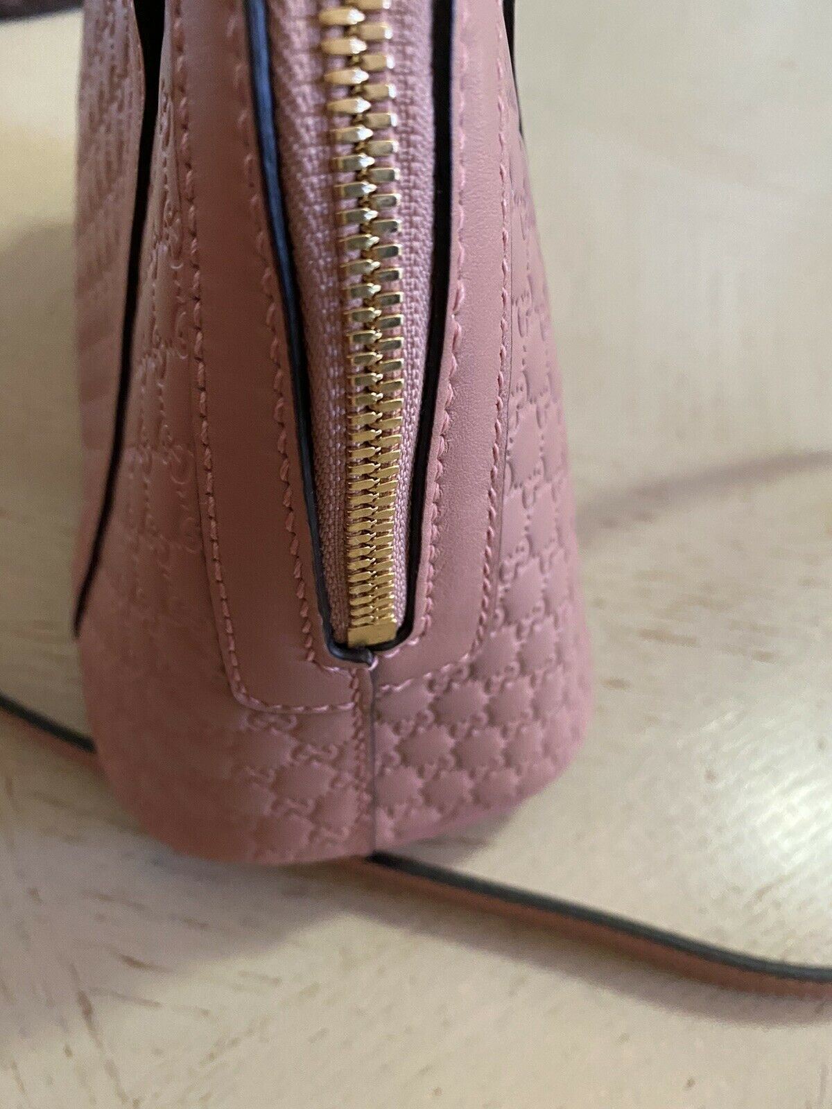 Neue Gucci Guccissimma Kleine Leder-Umhängetasche Pink/LT Pink 449654