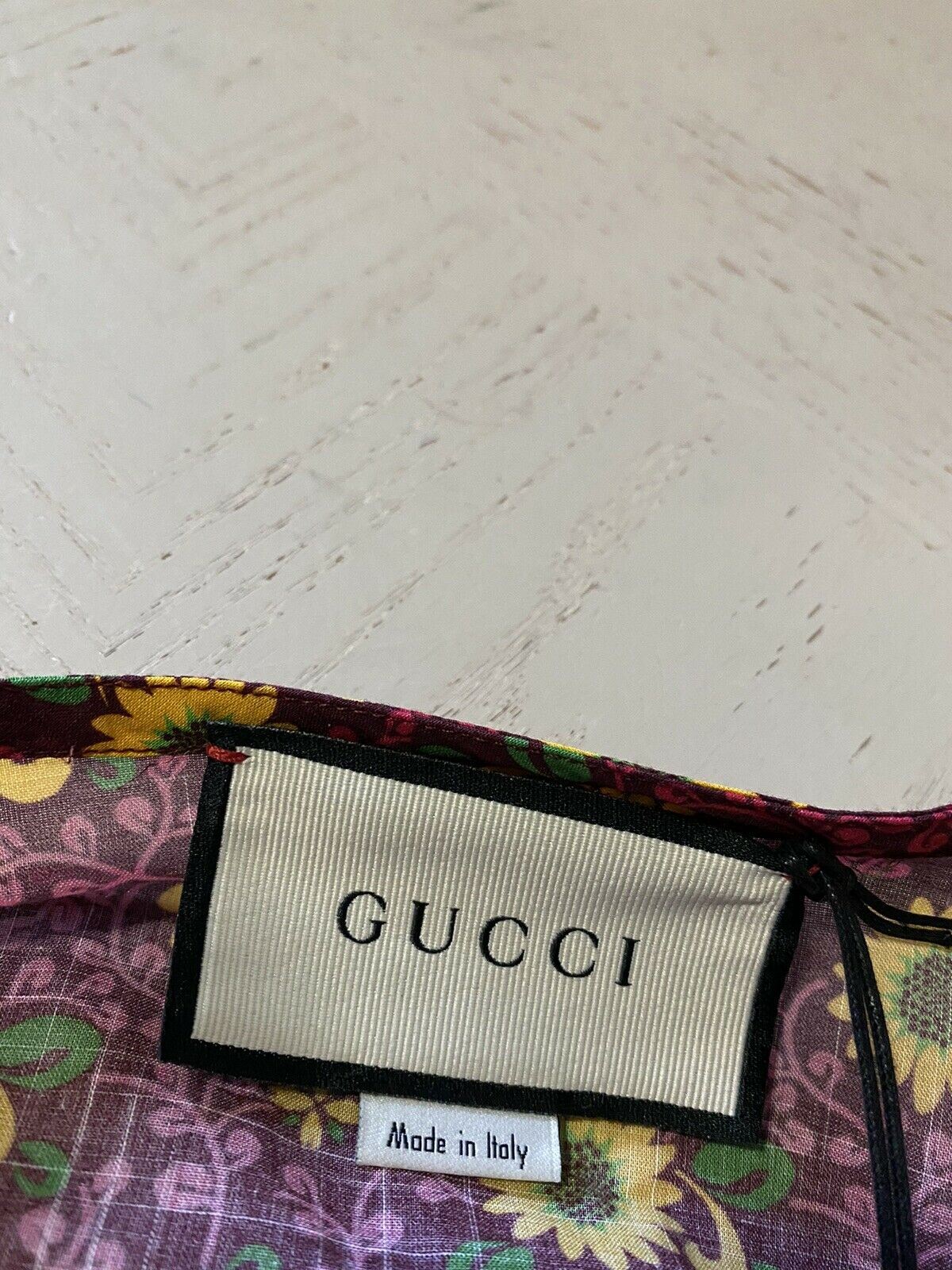 Neues Gucci Sunflower on Mublin Shirt Gelb/Rot Größe L (50 Eu) Italien