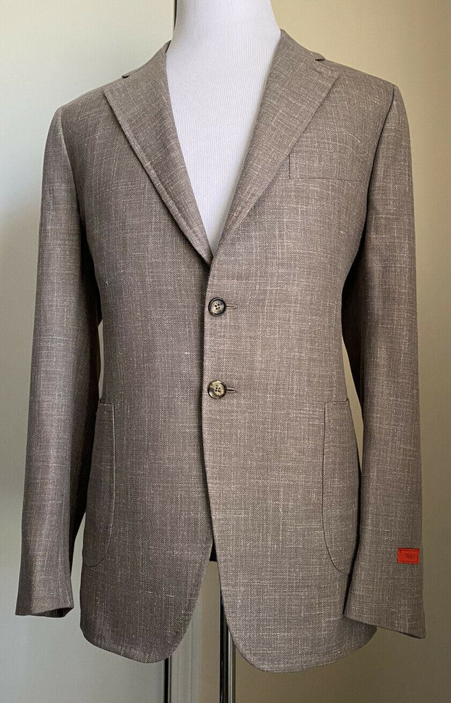 Neu mit Etikett: 3700 $ Isaia Herren-Jackenblazer Hellbraun 46R US (56R Eu) Italien