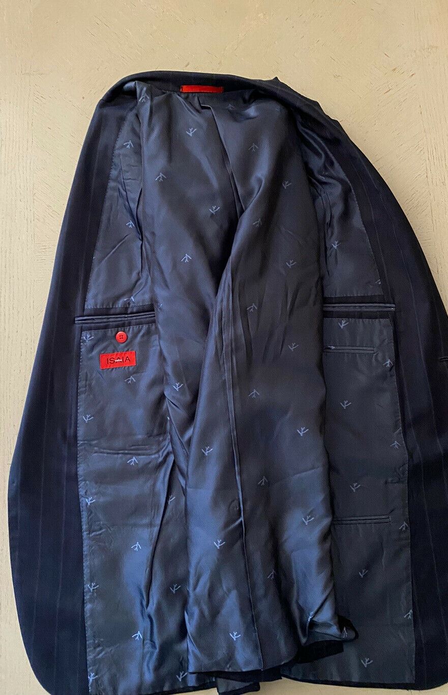 NWT $3500 Мужская куртка Isaia Base S Блейзер Синий 44R США (54R ЕС) Италия