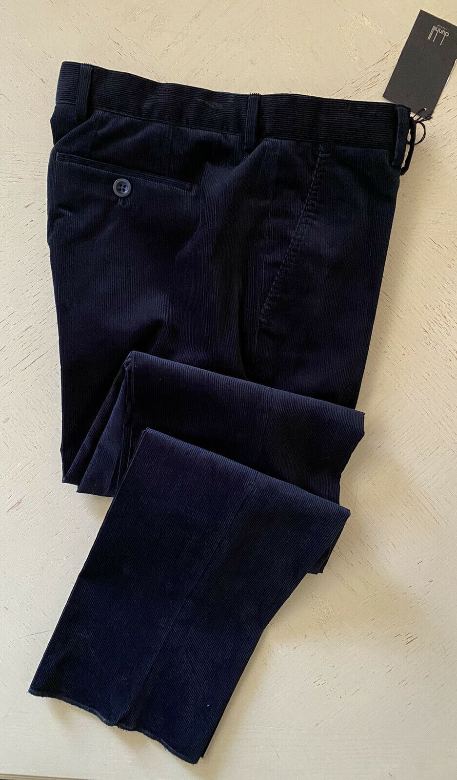NWT Dunhill Men’s Velvet Dress Pants Navy 34 US ( 50 Eu )