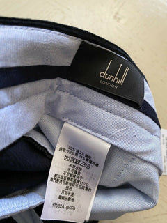 Neu mit Etikett: Dunhill Herren-Anzughose aus Samt, Marineblau, 34 US (50 Eu)