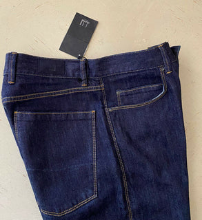 Neu mit Etikett: Dunhill Herren-Jeans-Anzughose, Marineblau, 32 US (48 Eu), Italien