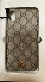 Neue 640 $ Gucci iPhone XS Max Hülle GG Monogramm Beige Italien