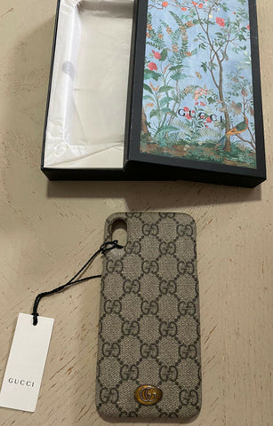New $640 Gucci iPhone XS Max Case GG Monogram Beige Italy