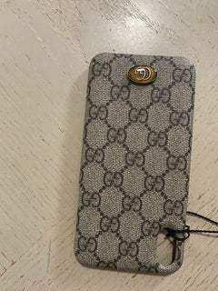 Neue 640 $ Gucci iPhone XS Max Hülle GG Monogramm Beige Italien