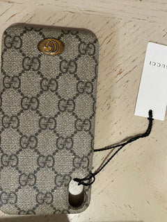Neue 640 $ Gucci iPhone XS Max Hülle GG Monogramm Beige Italien