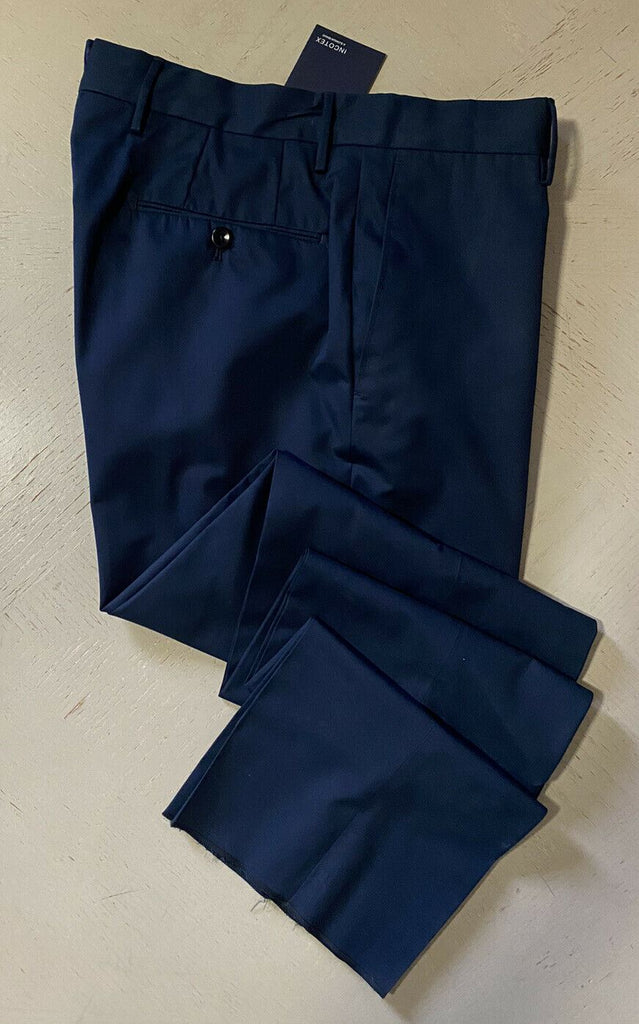 Neu mit Etikett: Incotex Herren-Anzughose, Marineblau, 32 US (48 Eu)