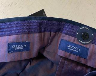 Neu mit Etikett: Incotex Herren-Anzughose, Marineblau, 32 US (48 Eu)