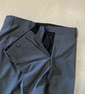 Neu $2395 Corneliani Herrenanzug aus Wolle/Mohair Olivgrün/Grau 44R US (54R Eu) Italien