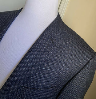 Neu mit Etikett: 1695 $ Corneliani Herren Sportmantel Jacke Blazer Blau 44R US (54R Eu) Italien