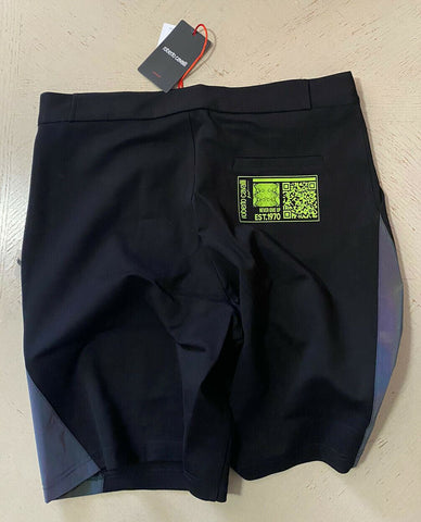 NWT $415 Roberto Cavalli Mens Swim Short Pants Black Size M