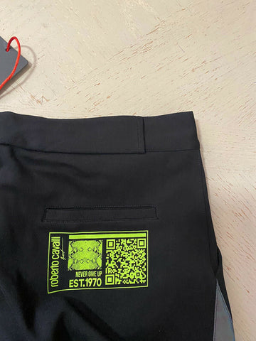 NWT $415 Roberto Cavalli Mens Swim Short Pants Black Size M