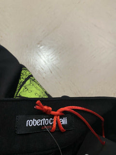 Neu mit Etikett: 415 $ Roberto Cavalli Badeshorts für Herren, Schwarz, Größe M