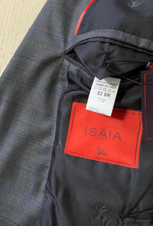 Neuer ISAIA-Anzug aus Wolle/Seide im Wert von 4995 $, DK-Grau, 42R US (52R Eu), Italien