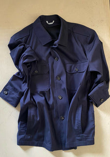 Neu mit Etikett: 995 $ Corneliani Jacket Overshirt Navy XXL (48 US/58 Eu) Italien