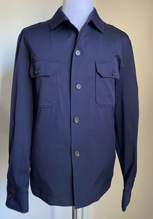 Neu mit Etikett: 995 $ Corneliani Jacket Overshirt Navy XXL (48 US/58 Eu) Italien