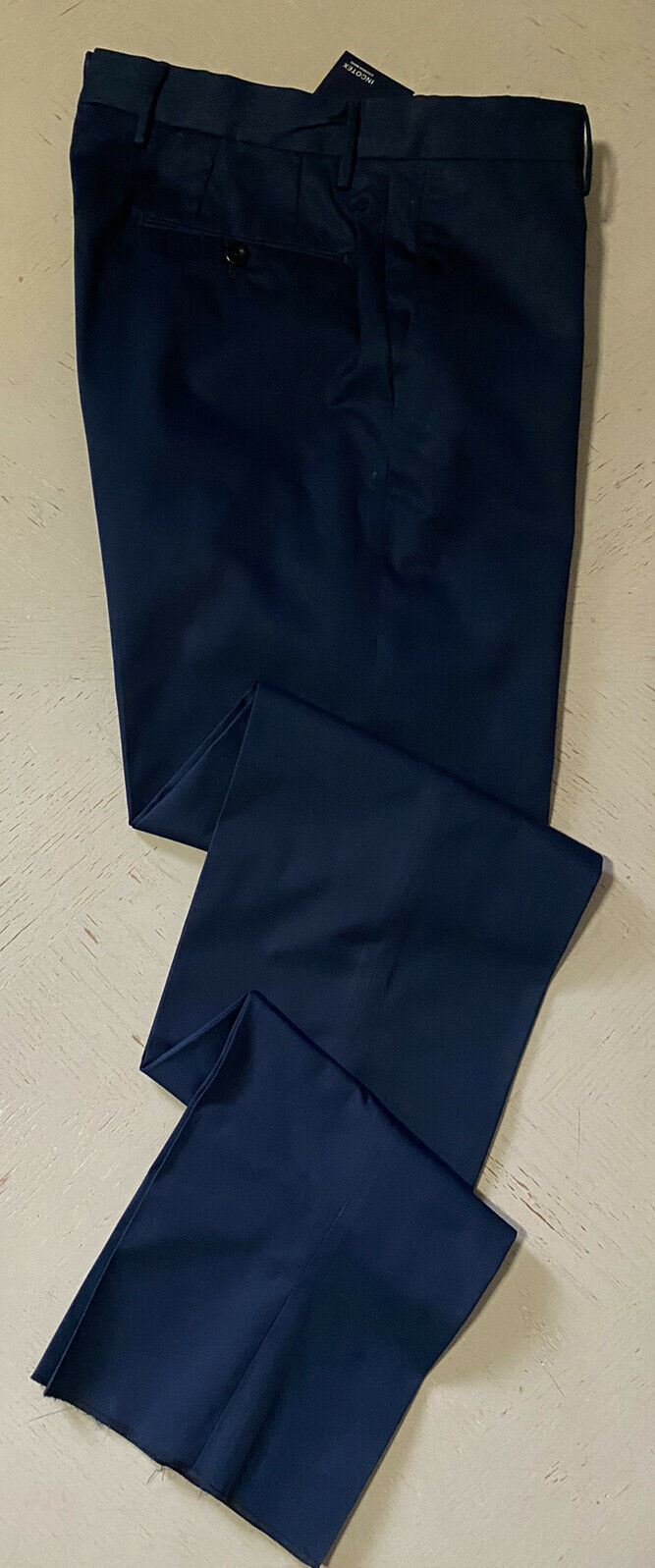 Мужские классические брюки NWT Incotex темно-синие 34 США (50 евро)