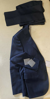 Neu $2195 Corneliani Herrenanzug aus Wolle/Seide Dunkelblau 38R US (48R Eu) Italien