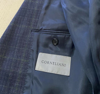 NWT $ 1650 Corneliani Sportmantel Jacke Blazer Marine/Grün 42R US (52R Eu) Italien