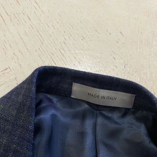 NWT $ 1650 Corneliani Sportmantel Jacke Blazer Marine/Grün 42R US (52R Eu) Italien