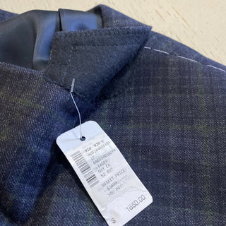 NWT $ 1650 Corneliani Sportmantel Jacke Blazer Marine/Grün 42R US (52R Eu) Italien