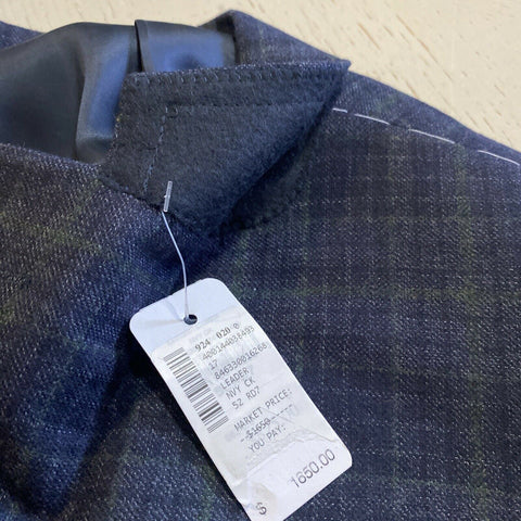 NWT $1650 Corneliani Sport Coat Jacket Blazer Navy/Green 42R US ( 52R Eu ) Italy