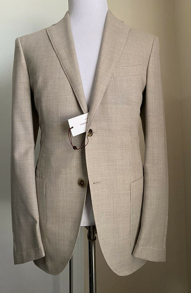 Neu $1595 Luciano Barbera Herren Sportmantel Blazer Jacke Creme 42R US ( 52R Eu )
