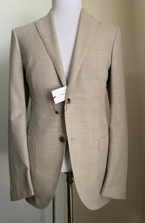 Neu $1595 Luciano Barbera Herren Sportmantel Blazer Jacke Creme 42R US ( 52R Eu )