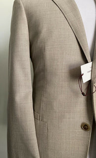 Neu $1595 Luciano Barbera Herren Sportmantel Blazer Jacke Creme 42R US ( 52R Eu )