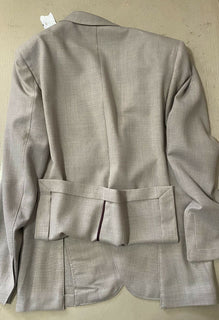 Neu $1595 Luciano Barbera Herren Sportmantel Blazer Jacke Creme 42R US ( 52R Eu )